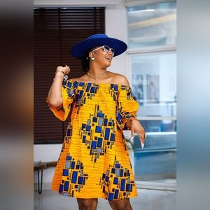 Mae Otti Off The Shoulder Midi